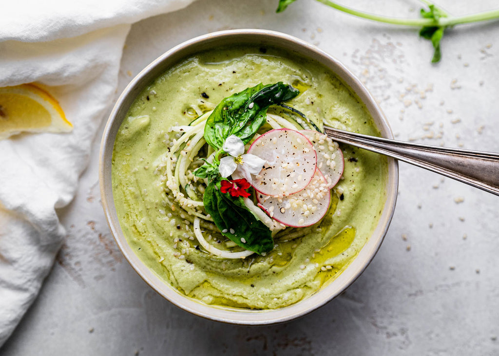 Avocado Basil Gazpacho