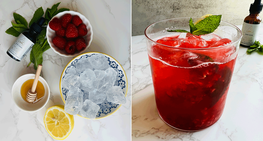 Raspberry Mint Summer Spritz + Yeast Buster